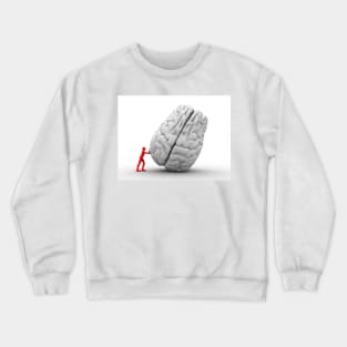 3D man moving brain, artwork (F012/9779) Crewneck Sweatshirt